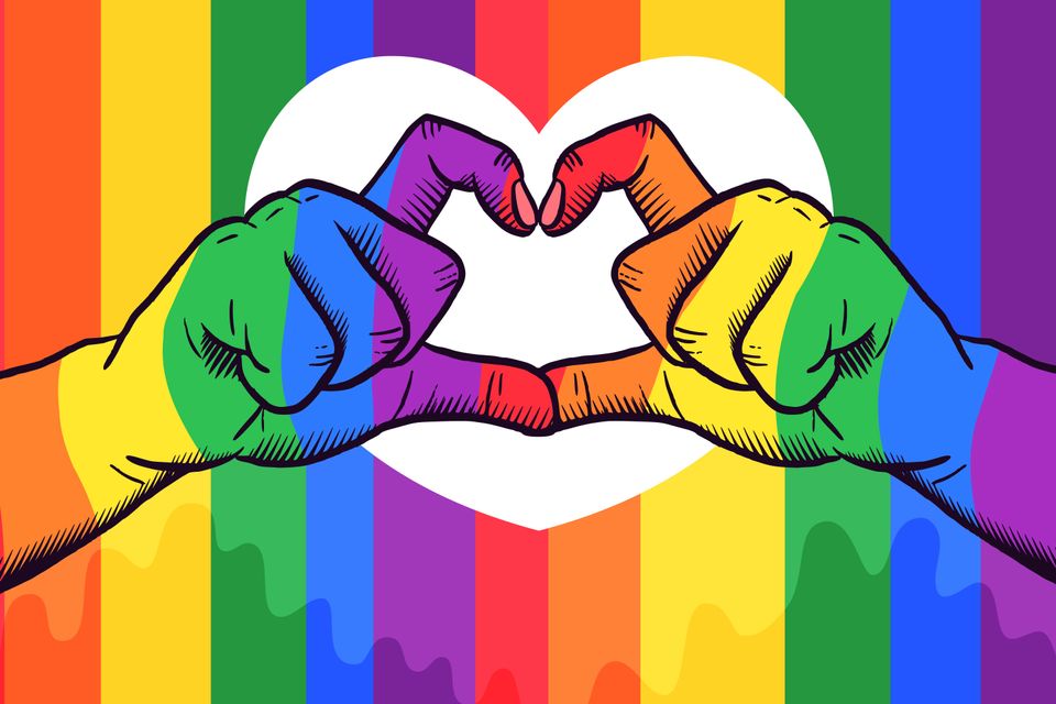 Rainbow hands Image designed by Freepik