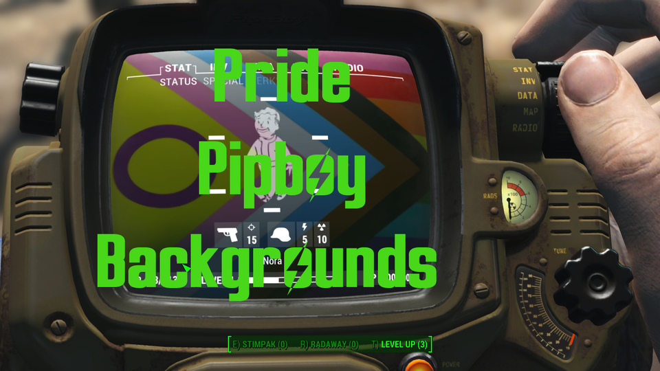 Pride Pipboy Backgrounds Logo