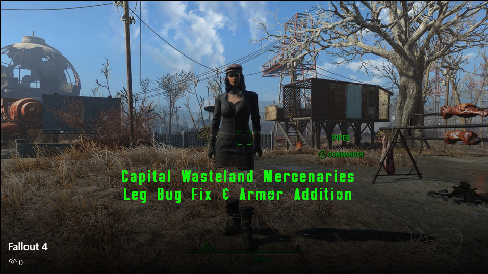 Capital Wasteland Mercenaries Leg Bug Fix & Armor Addition