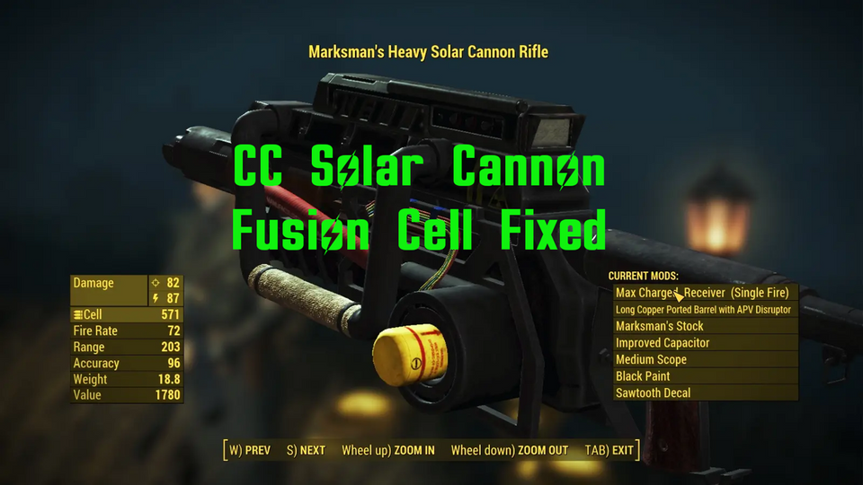 CC Solar Cannon Fusion Cell Fix by Lythael